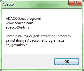 Adacco | Uputstvo za instalaciju